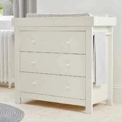 Mamas & Papas Mia 2 Piece Nursery Set White -Kiddies Kingdom Store uuy9