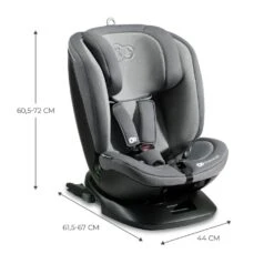 Kinderkraft XPEDITION 2 I-Size Car Seat 40-150cm Grey -Kiddies Kingdom Store vbzfng