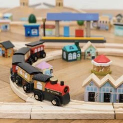 Le Toy Van London City Wooden Toy Train Set -Kiddies Kingdom Store vcvgdcfg