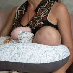 Hippychick Feeding Pillow – Animal Friends Grey -Kiddies Kingdom Store vdgehrya5u