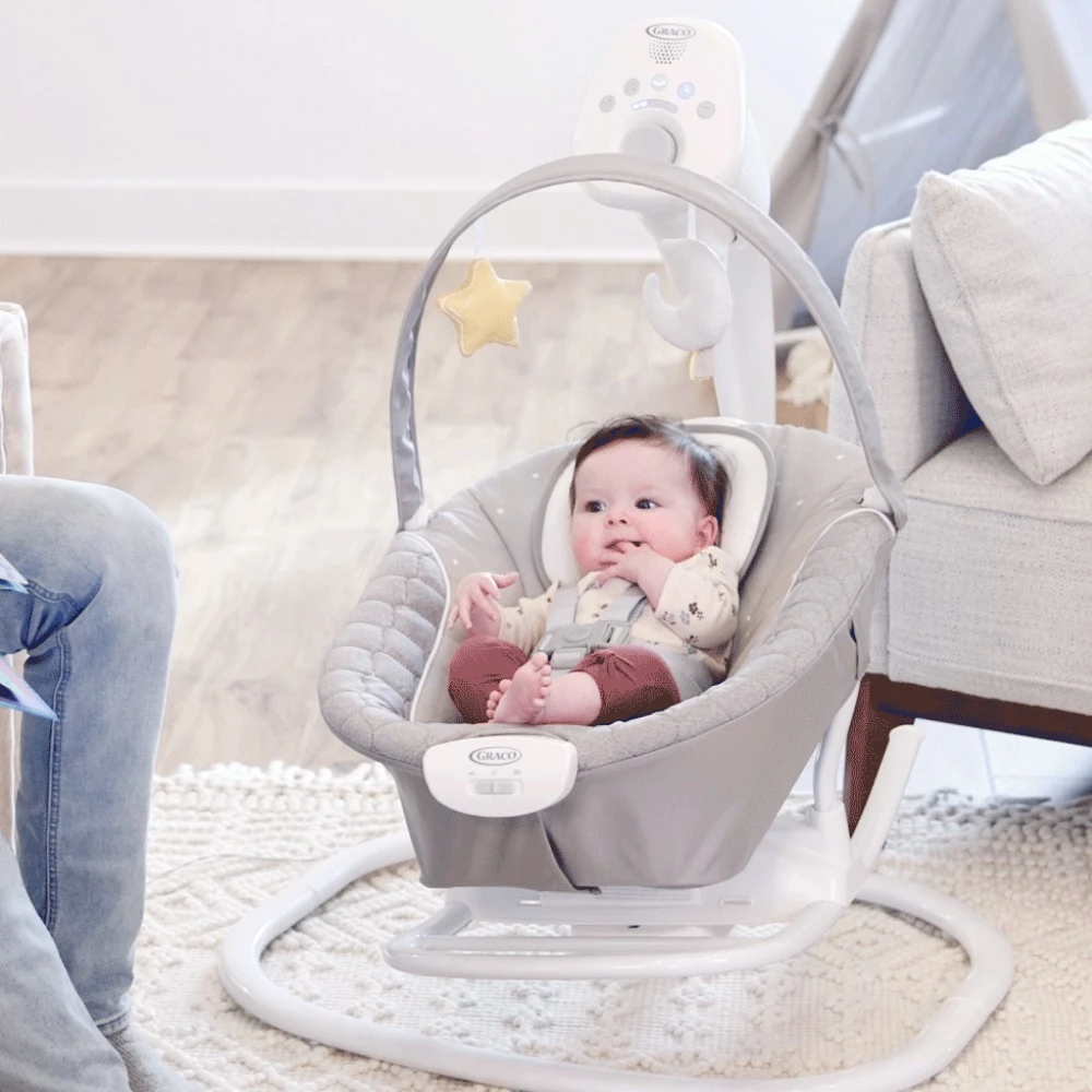 Graco SoftSway 2in1 Swing/Rocker – Starlight 2 Graco SoftSway 2in1 Swing/Rocker – Starlight - Image 2