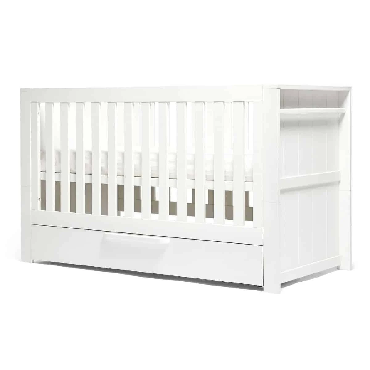 Mamas & Papas Franklin 2 Piece Cotbed Set With Dresser Changer – White Wash 11 Mamas & Papas Franklin 2 Piece Cotbed Set With Dresser Changer – White Wash - Image 11