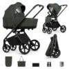 Venicci Claro 8 Piece Pram Bundle (Plus Car Seat Options) – Forest