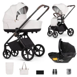 Venicci Claro 3 In 1 Maxi Cosi Travel System – Vanilla