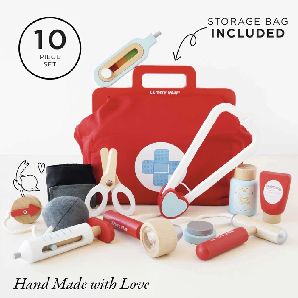 Le Toy Van Vintage Doctor Roleplay Wooden Kit 3 Le Toy Van Vintage Doctor Roleplay Wooden Kit - Image 3