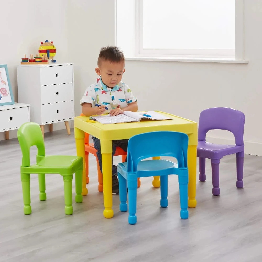 Liberty House Toys Multi-Coloured Table And Chairs 2 Liberty House Toys Multi-Coloured Table And Chairs - Image 2