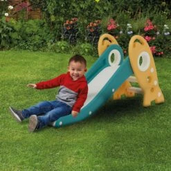 Liberty House Toys Green And Gold Kids Rocket Slide -Kiddies Kingdom Store vh