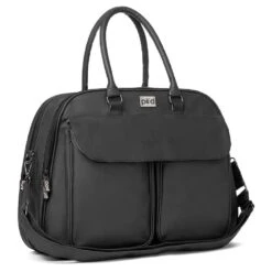 Bizzi Growin Baby Travel Crib Changing Bag Vegan Black