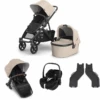 UPPAbaby VISTA V3 Double Stroller/Carrycot/Pebble 360 Pro2 – Liam + Optional Rotating Base