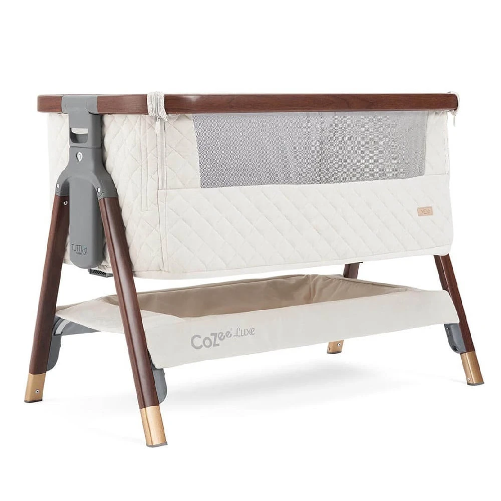 Tutti Bambini CoZee Luxe Bedside Crib – Walnut/Cream 5 Tutti Bambini CoZee Luxe Bedside Crib – Walnut/Cream - Image 5