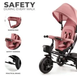 Kinderkraft Tricycle AVEO Rose Pink -Kiddies Kingdom Store vngxjy6