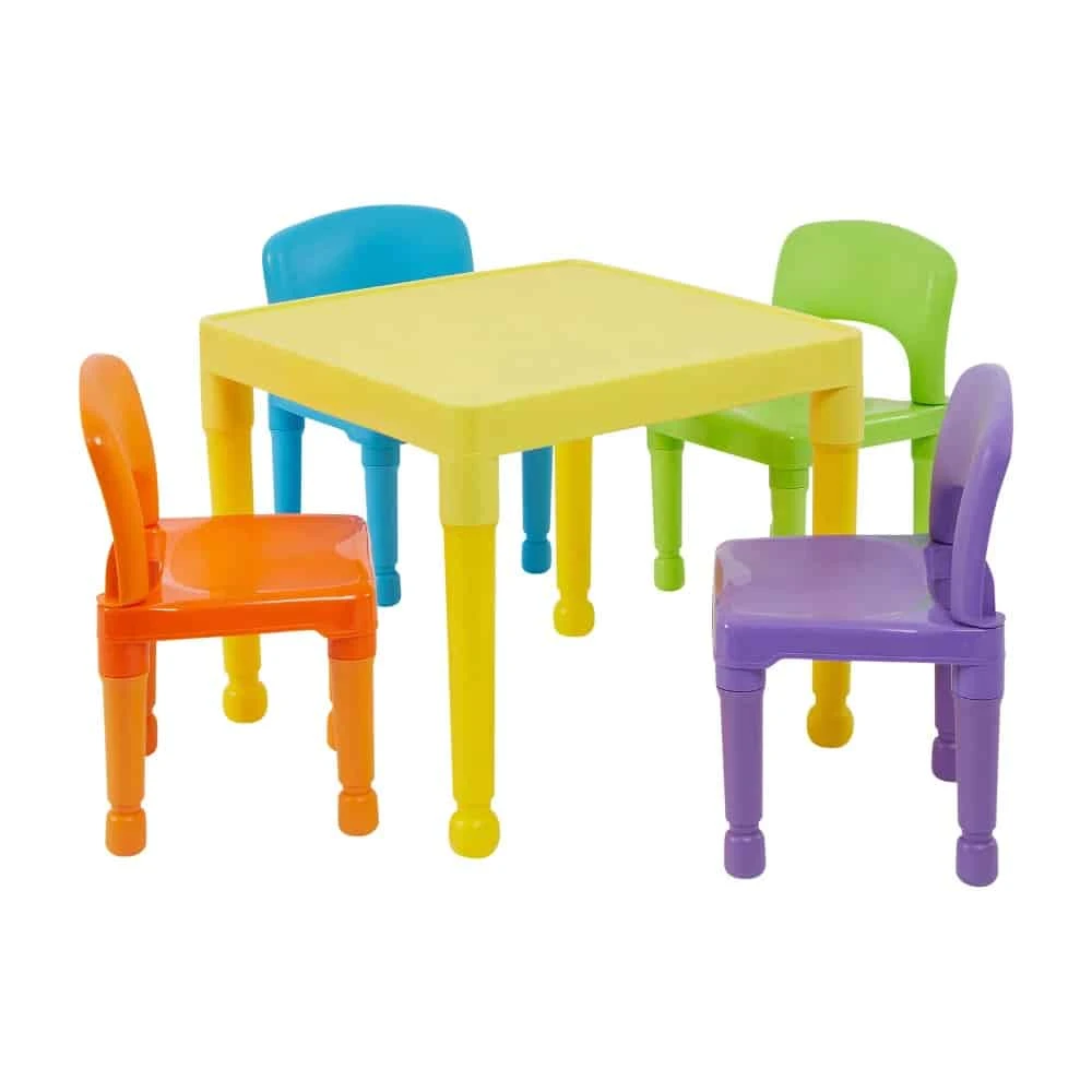 Liberty House Toys Multi-Coloured Table And Chairs 4 Liberty House Toys Multi-Coloured Table And Chairs - Image 4