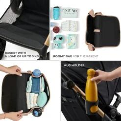 Kinderkraft MOOV 2 Travel System Beige -Kiddies Kingdom Store vsgeY4 2 1