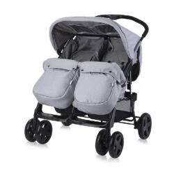 Lorelli Stroller TWIN Grey -Kiddies Kingdom Store vsget 2 1
