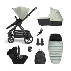 Silver Cross Tide Sage/Black Travel System And Accessories