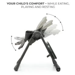 Kinderkraft High Chair 2in1 TUMMIE Grey -Kiddies Kingdom Store vsgvdery4 1