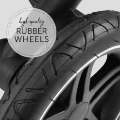 Hauck Melange Grey Atlantic Twin Stroller With Car Seat -Kiddies Kingdom Store vvvvvvvv 1 4