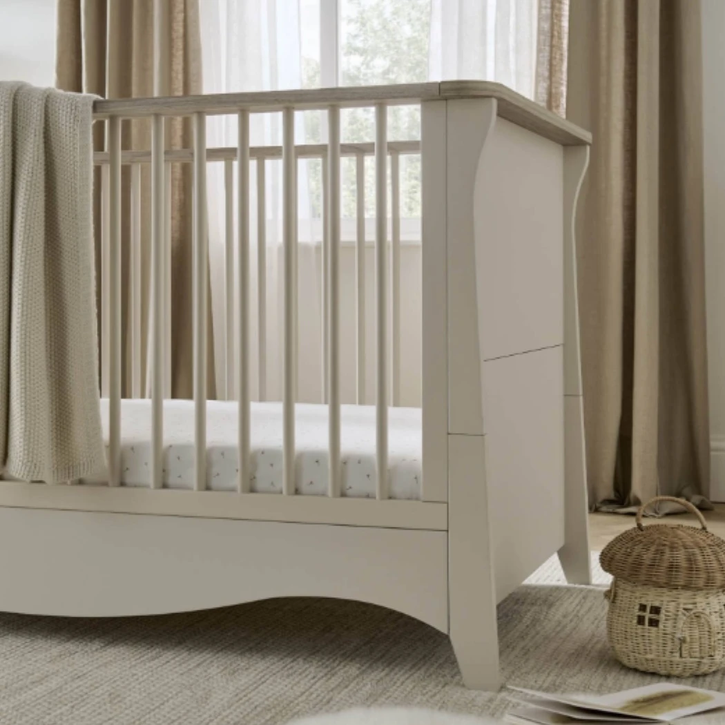 CuddleCo Clara Cot Bed – Cashmere/Ash 3 CuddleCo Clara Cot Bed – Cashmere/Ash - Image 3
