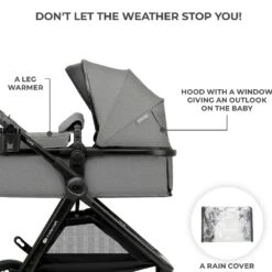 Kinderkraft ESME Travel System Grey -Kiddies Kingdom Store vzgey4Q