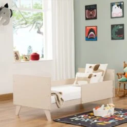 Babymore Dante Mini Cot Bed – Natural -Kiddies Kingdom Store vzsHrusi