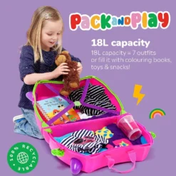 Trunki Ride-On Suitcase – Trixie -Kiddies Kingdom Store we4r5t6 1