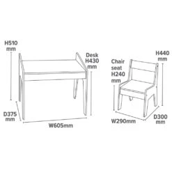 Liberty House Toys Kids White And Pine Play Table -Kiddies Kingdom Store xcvb 6