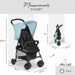 Hauck Blue Sport Pushchair -Kiddies Kingdom Store xxvxv 1