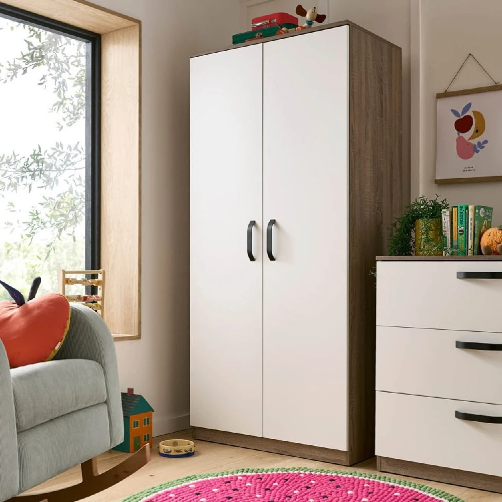 CuddleCo Enzo 3 Piece Nursery Furniture Set – Truffle Oak/White 14 CuddleCo Enzo 3 Piece Nursery Furniture Set – Truffle Oak/White - Image 14