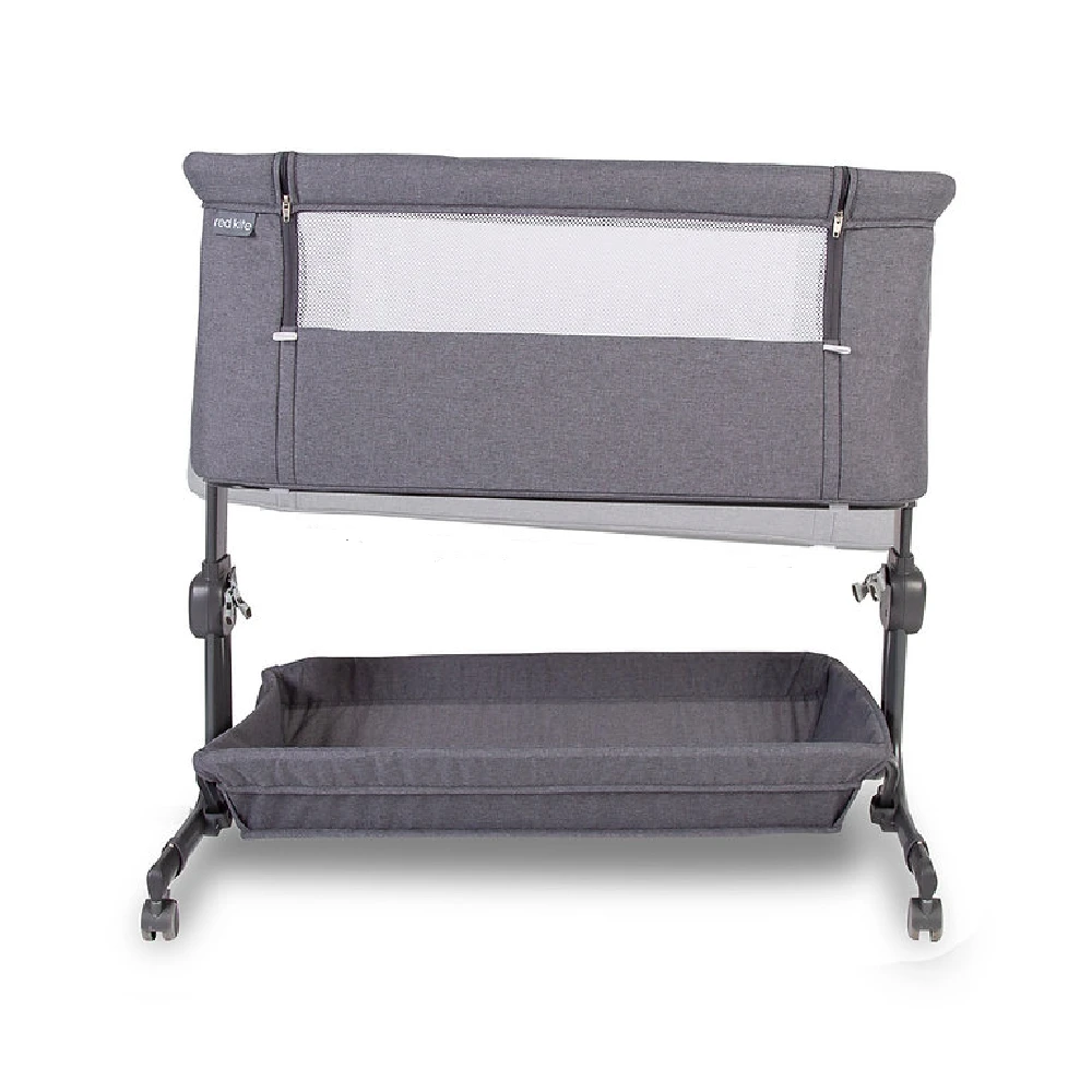 Red Kite Cozysleep Bedside Crib Grey 2 Red Kite Cozysleep Bedside Crib Grey - Image 2