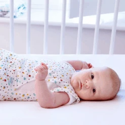 Purflo Swaddle To Sleep Bag Scandi Spot All Seasons 0-4 Months, 2.5 Tog -Kiddies Kingdom Store yff