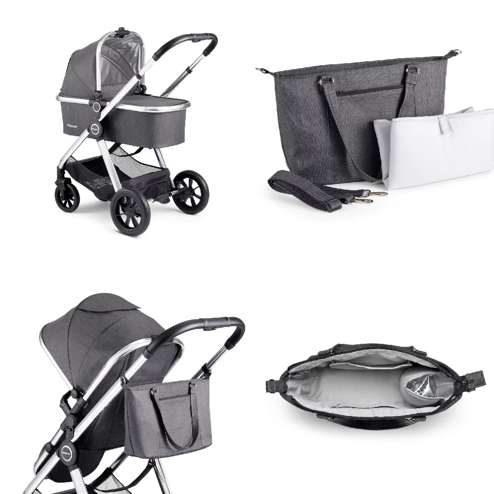 Babymore Memore V2 Pram Pushchair 11 Piece Chrome 11 Babymore Memore V2 Pram Pushchair 11 Piece Chrome - Image 11