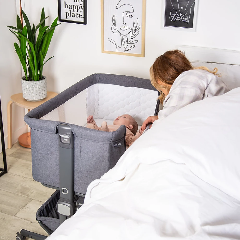 Red Kite Cozysleep Bedside Crib Grey 7 Red Kite Cozysleep Bedside Crib Grey - Image 7