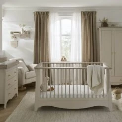 CuddleCo Clara 5 Piece Nursery Set Bundle – Cashmere/Ash