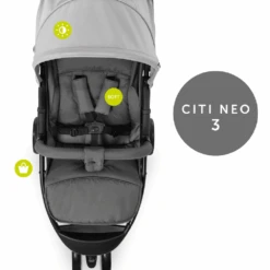 Hauck Grey Citi Neo 3 Pushchair -Kiddies Kingdom Store yryr