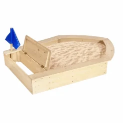 Liberty House Toys Kids Boat Sandpit With Seating And Cover -Kiddies Kingdom Store yuiyy