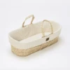 Little Green Sheep Natural Knitted Moses Basket & Mattress Linen