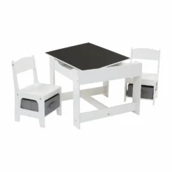 Liberty House Toys White Table And Chairs With Grey Bins 17 Liberty House Toys White Table And Chairs With Grey Bins -Kiddies Kingdom Store yuyui