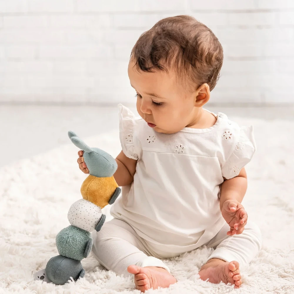 Nattou Lapidou Activity Caterpillar Green 2 Nattou Lapidou Activity Caterpillar Green - Image 2