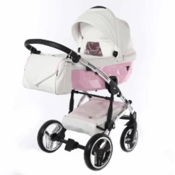 Junama Diamond Candy Pink 2in1 Pram -Kiddies Kingdom Store yyui