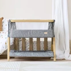 Tutti Bambini CoZee Mini Me Play Crib – Oak & Charcoal 12 Tutti Bambini CoZee Mini Me Play Crib – Oak & Charcoal -Kiddies Kingdom Store zsdefrgt