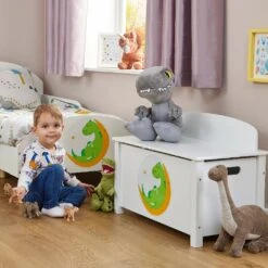 Liberty House Toys Kid’s Wooden Dinosaur Toy Box -Kiddies Kingdom Store zsge4y57