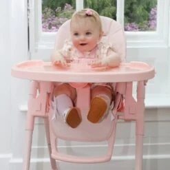 My Babiie Luxe Highchair – Pink -Kiddies Kingdom Store zvdbhf