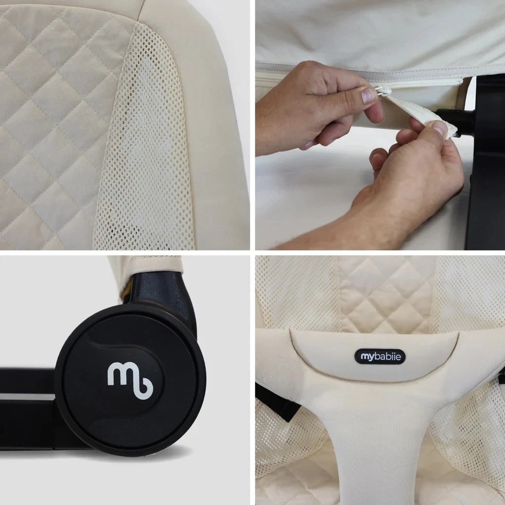 My Babiie Reclining Baby Bouncer – Oatmeal 5 My Babiie Reclining Baby Bouncer – Oatmeal - Image 5