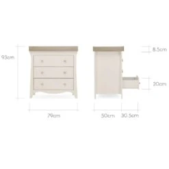 CuddleCo Clara 7 Piece Nursery Set/Shelf Bundle – Cashmere/Ash -Kiddies Kingdom Store zvsGe 6