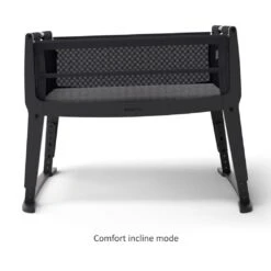 SnuzPod Studio Bedside Crib With Mattress Brooklyn Graphite -Kiddies Kingdom Store zvsGey4q7