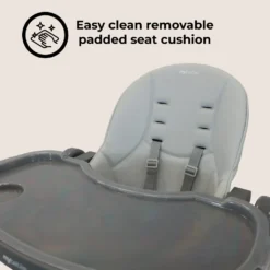 My Babiie Luxe Highchair – Grey -Kiddies Kingdom Store zvsdehr