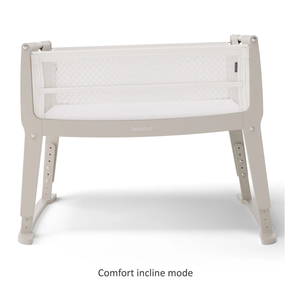 SnuzPod Studio Bedside Crib With Mattress Oslo Grey 5 SnuzPod Studio Bedside Crib With Mattress Oslo Grey - Image 5